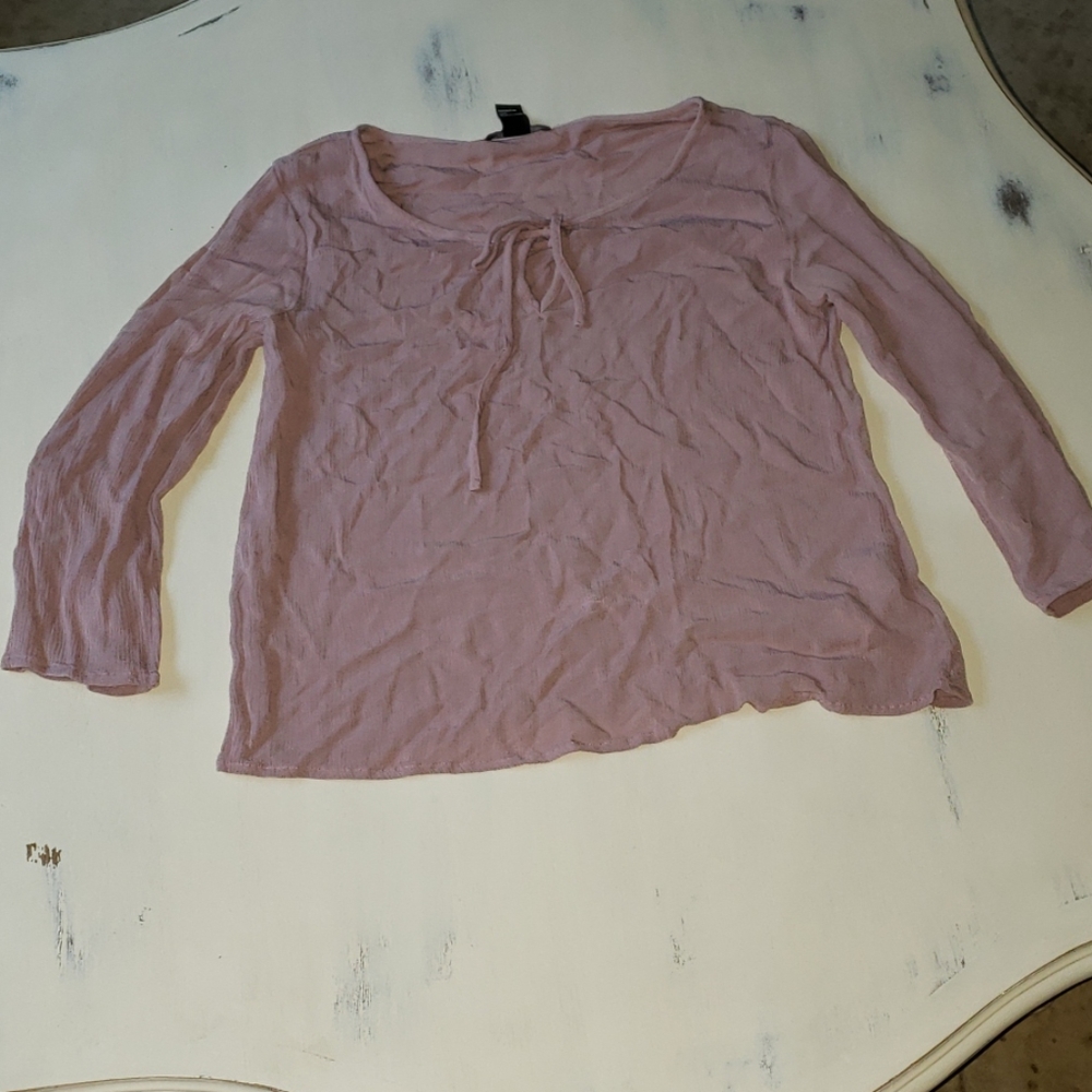 Forever 21 long sleeved pink top
